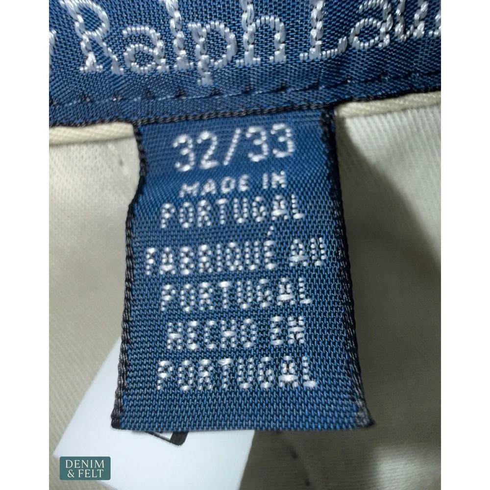 NEW Polo Ralph Lauren Olive Corduroy Pleated Straight Leg Pants‎ 32x33 Classic